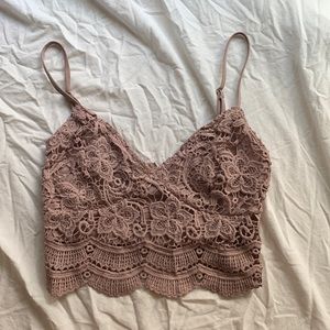 Lace crop top